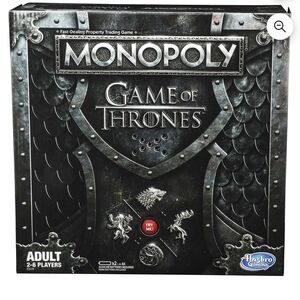 Hasbro Monopoly Game of Thrones Edition - Black and Silver